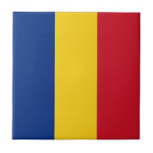 Rumänische Flagge Fliese (Vorderseite)