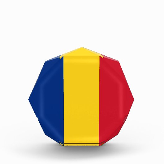 Rumänische Flagge Fotoblock (Vorderseite)