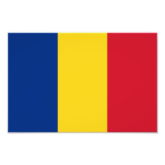 Rumänische Flagge Fotodruck (Vorne)