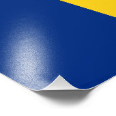 Rumänische Flagge Fotodruck (Ecke)