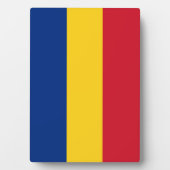 Rumänische Flagge Fotoplatte (Vorderseite)
