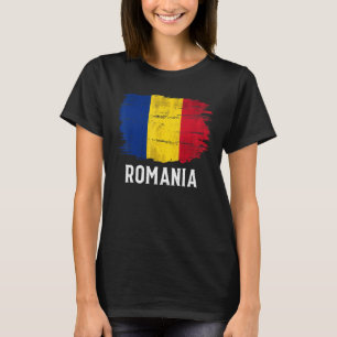 Rumänische Flagge für Vintages Rumänien T-Shirt