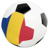 Rumänische Flagge Fußball (Dreiviertel)
