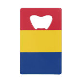Rumänische Flagge Geldbeutel Flaschenöffner (Vorderseite)