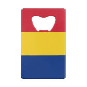 Rumänische Flagge Geldbeutel Flaschenöffner (Rückseite)