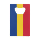 Rumänische Flagge Geldbeutel Flaschenöffner (Rückseite)