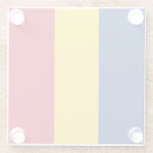 Rumänische Flagge Glasuntersetzer (Rückseite)