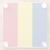 Rumänische Flagge Glasuntersetzer (Rückseite)