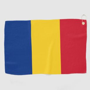 Rumänische Flagge / Golf Rumänien / Sport Bukarest Golfhandtuch