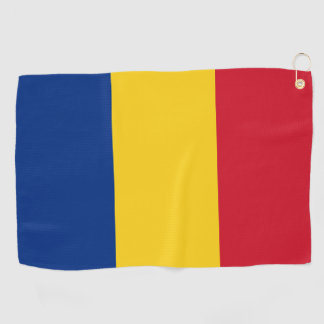 Rumänische Flagge / Golf Rumänien / Sport Bukarest Golfhandtuch