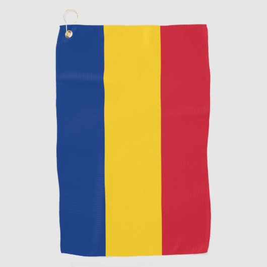 Rumänische Flagge Golfhandtuch (Vorderseite)