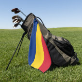 Rumänische Flagge Golfhandtuch (Gras)