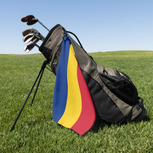 Rumänische Flagge Golfhandtuch (Gras)