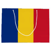 Rumänische Flagge Große Geschenktüte (Rückseite)