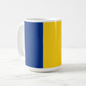Rumänische Flagge Kaffeetasse (Vorderseite Links)