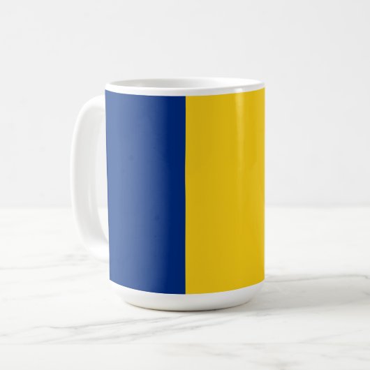 Rumänische Flagge Kaffeetasse (Vorderseite Links)