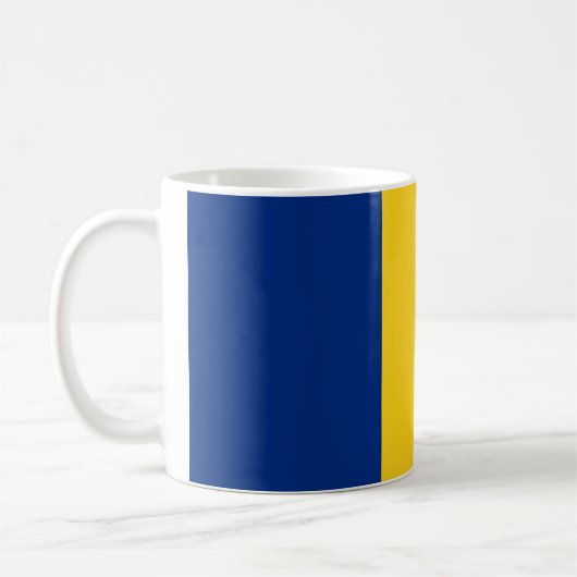 Rumänische Flagge Kaffeetasse (Links)