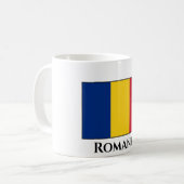 Rumänische Flagge Kaffeetasse (Vorderseite Links)