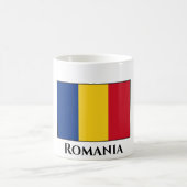 Rumänische Flagge Kaffeetasse (Mittel)