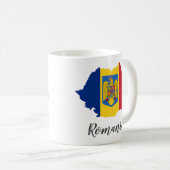 Rumänische Flagge Kaffeetasse (VorderseiteRechts)