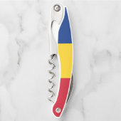 Rumänische Flagge Kellnermesser (Vorderseite)