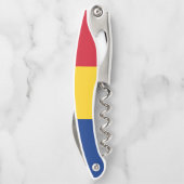 Rumänische Flagge Kellnermesser (Rückseite)