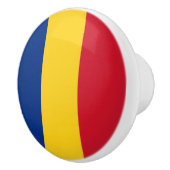 Rumänische Flagge Keramikknauf (Rechts)