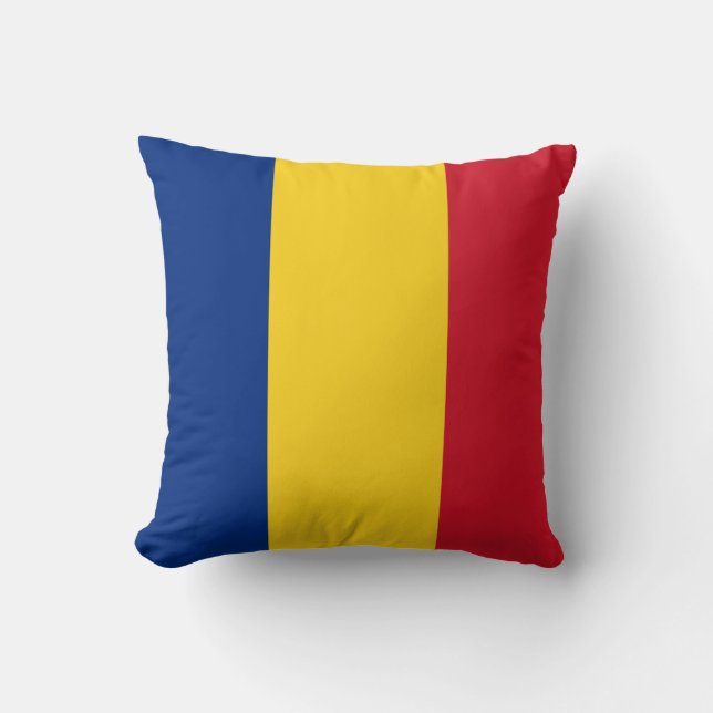Rumänische Flagge Kissen (Vorderseite)