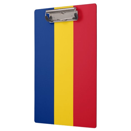 Rumänische Flagge Klemmbrett (Links)