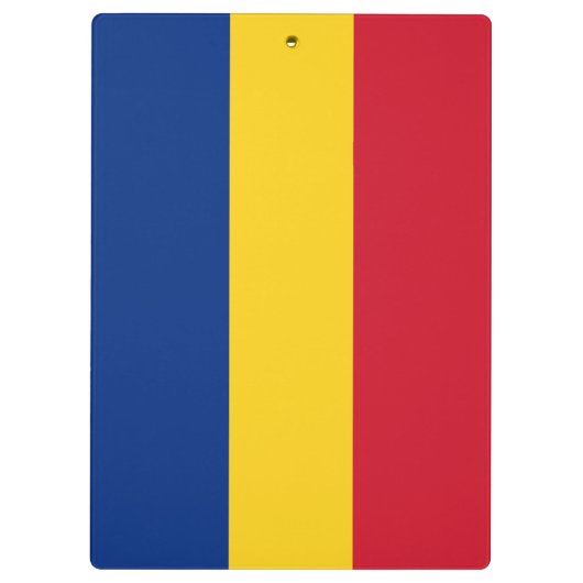 Rumänische Flagge Klemmbrett (Rückseite)