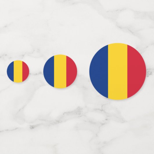 Rumänische Flagge Konfetti (Vorderseiten)