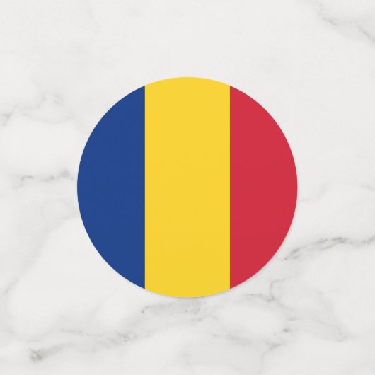 Rumänische Flagge Konfetti (Klein Vorderseite)