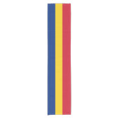 Rumänische Flagge Kurzer Tischläufer (Vorderseite)