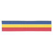 Rumänische Flagge Kurzer Tischläufer (Horizontal)
