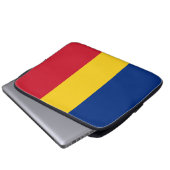 Rumänische Flagge Laptopschutzhülle (Vorne Knopf)