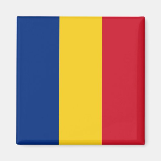 Rumänische Flagge Magnet (Vorne)