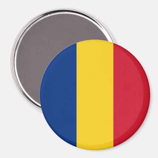Rumänische Flagge Magnet (Vorderseite/Rückseite)