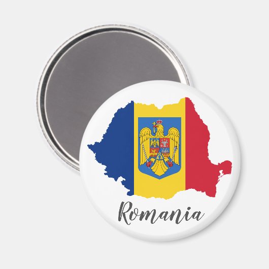 Rumänische Flagge Magnet (Vorderseite/Rückseite)