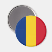Rumänische Flagge Magnet (Vorderseite/Rückseite)