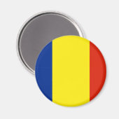 Rumänische Flagge Magnet (Vorderseite/Rückseite)