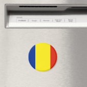 Rumänische Flagge Magnet (In Situ (Geschirrspüler))