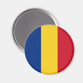 Rumänische Flagge Magnet (Vorderseite/Rückseite)
