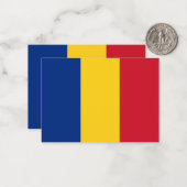 Rumänische Flagge Mitteilungskarte (Vorderseite/Rückseite Beispiel)