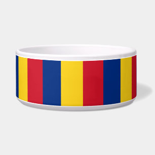 Rumänische Flagge Pet Bowl Napf