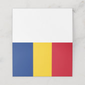 Rumänische Flagge Platzkarte (Außenseite Aufgefaltet)