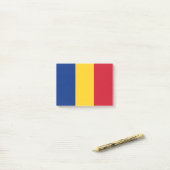 Rumänische Flagge Post-it Klebezettel (Auf Schreibtisch)