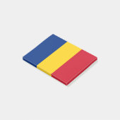 Rumänische Flagge Post-it Klebezettel (angewinkelt)