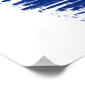 Rumänische Flagge Poster (Ecke)
