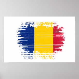 Rumänische Flagge Poster