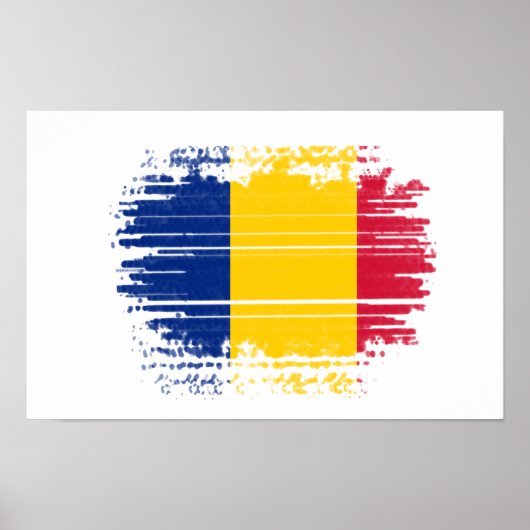 Rumänische Flagge Poster (Vorne)